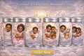 Silver Custom Memorial Urn – Personalized Full-Wrap Photo & Angelic Remembrance Design   Product Description