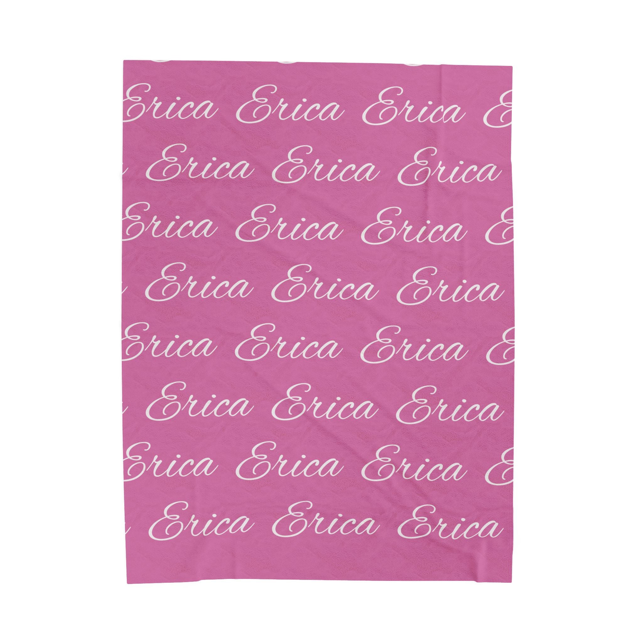 Personalized Velvet Plush Name Blanket – Custom All-Over Print Throw | Add Any Name, Word, or Letter | Choose Any Color | Soft Luxury Gift for All Occasions