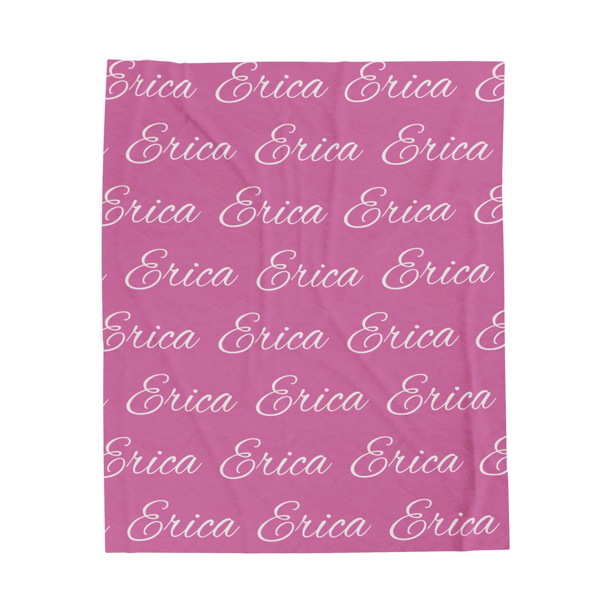 Personalized Velvet Plush Name Blanket – Custom All-Over Print Throw | Add Any Name, Word, or Letter | Choose Any Color | Soft Luxury Gift for All Occasions