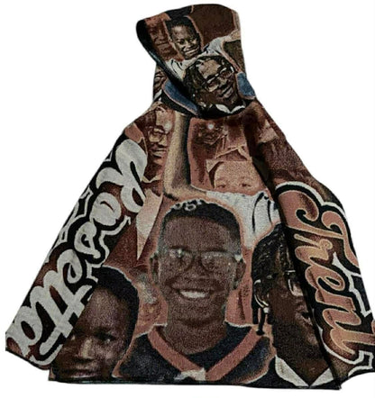 Custom Photo Tapestry Hoodie – Personalized Keepsake Fashion | Memorial, Graduation, Birthdays & More
