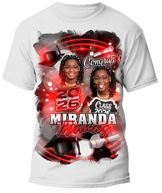 5️⃣ Custom Center-Print Celebration Shirt – Seniors, Grads & All Occasions